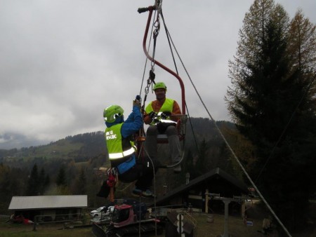 Vaja reševanje z žičnic - GRS Jesenice